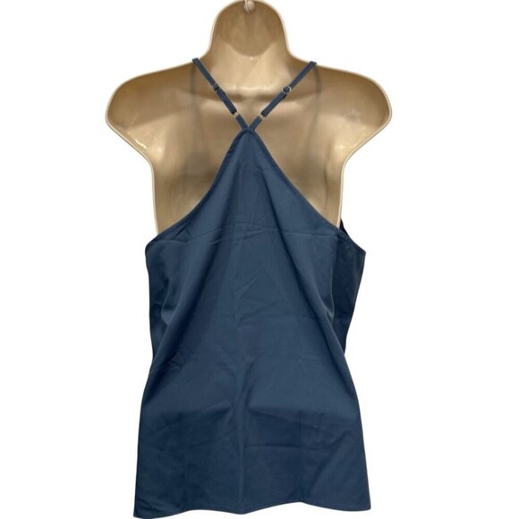 Grace Karin Womens Sequin Spaghetti Strap Top Blue Medium Polyester Spandex New - Picture 2 of 8